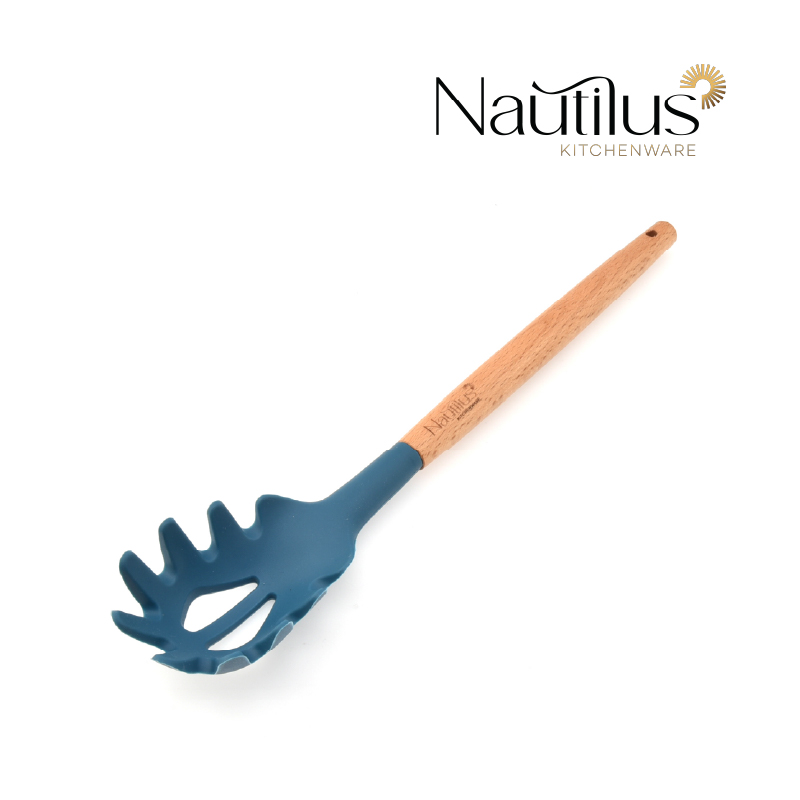 Wooden Handle Silicone Spaghetti Server 
