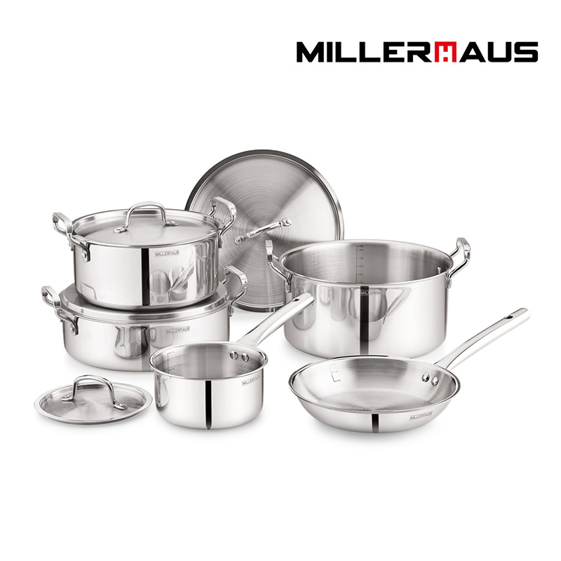 TRIPLY 9PCS COOKWARE SET 