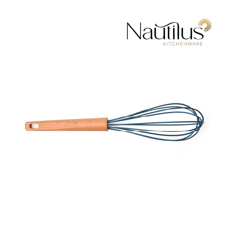 Beech Wood Handle Silicone Whisk 