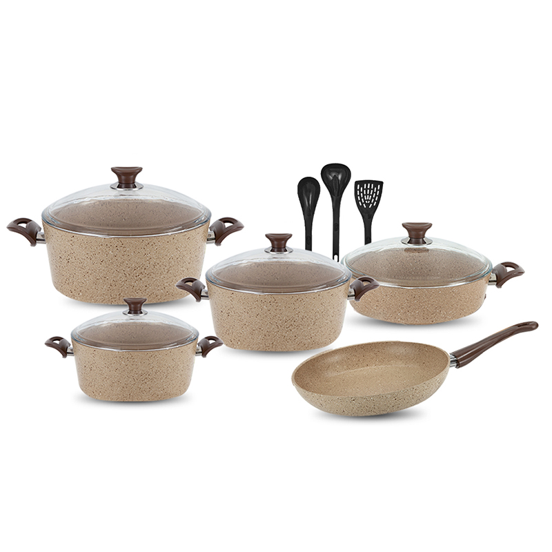 Cookware set 12 Piece Granite Coating Non-Stick  