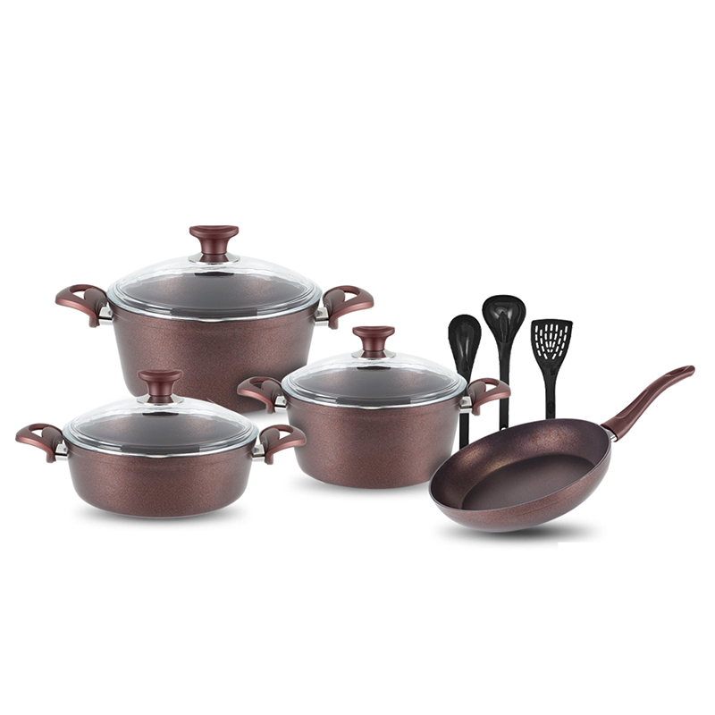 Cookware set 10 Piece Granite Coating Non-Stick  