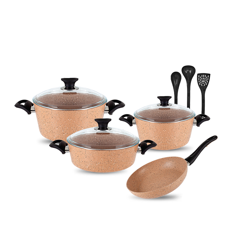 Cookware set 10 Piece Granite Coating Non-Stick  